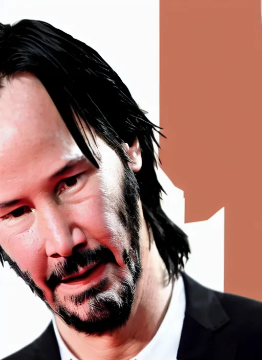 Prompt: keanu reeves made of quinoa