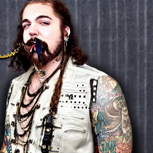 Prompt: steampunk post malone