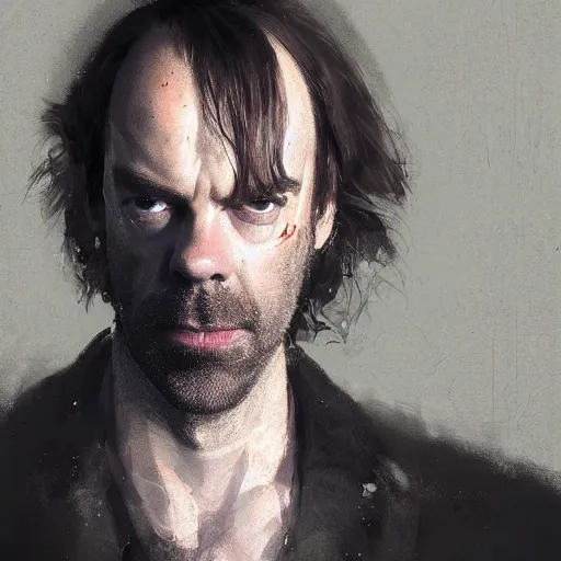 Portrait of Young Hugo Weaving by Greg Rutkowski in a, Stable Diffusion