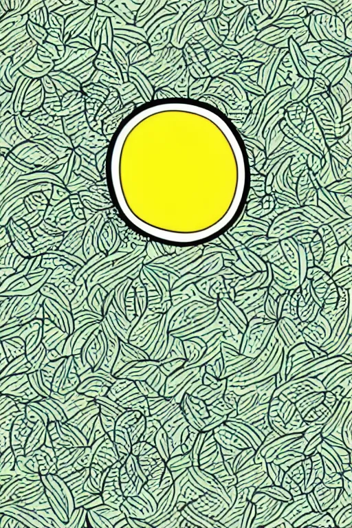 Image similar to minimalist boho style art of a lemon, illustration, vector art