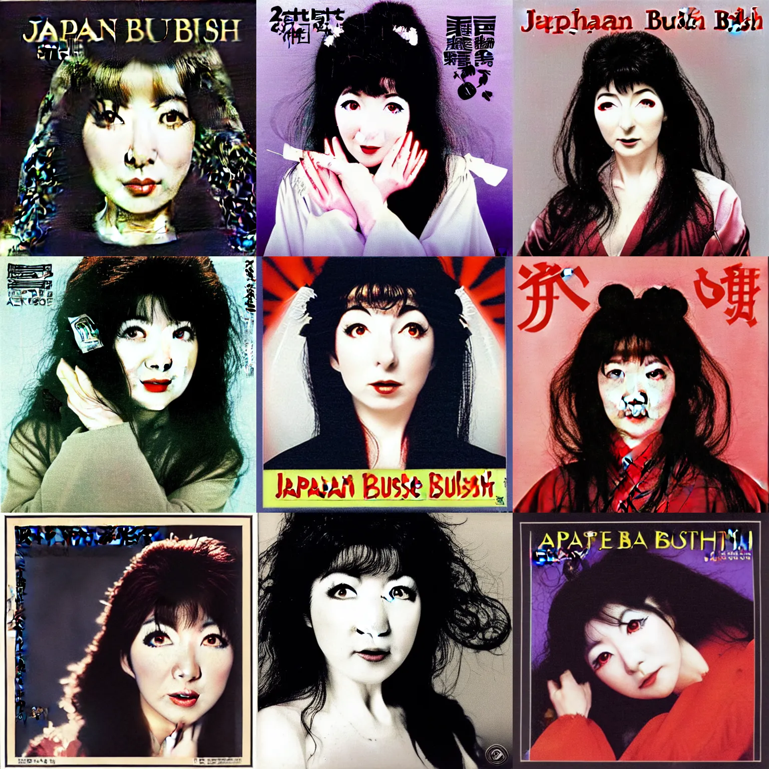 Image similar to japanese kate bush, album cover