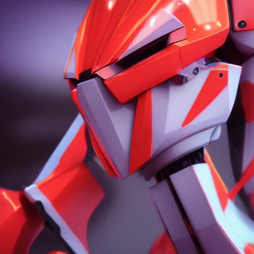 Image similar to neon Genesis evangelion 01 mech concept art close up shot face, 3d art, vfx, octane render, unreal engine, blender