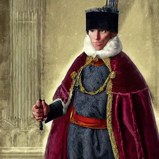 Image similar to jerma as king of england