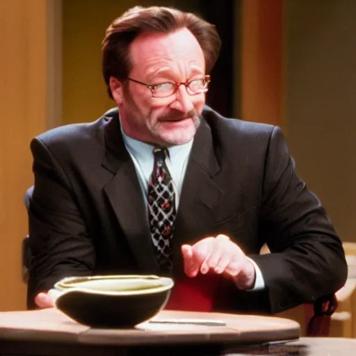 Prompt: phil hartman pretending to be stephen root