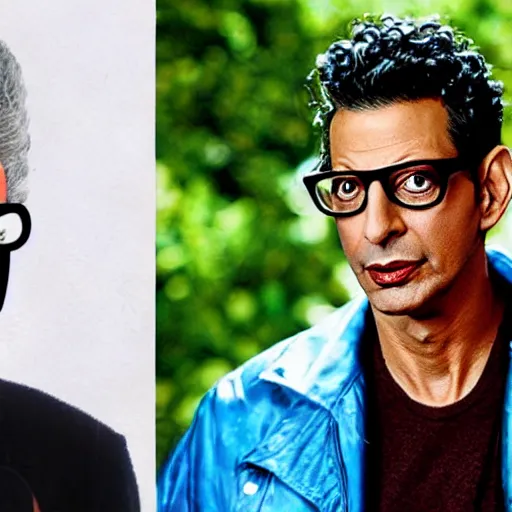 Prompt: Jeff Goldblum as a Pokémon trainer