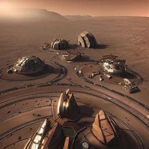 Prompt: “a futuristic city on mars”