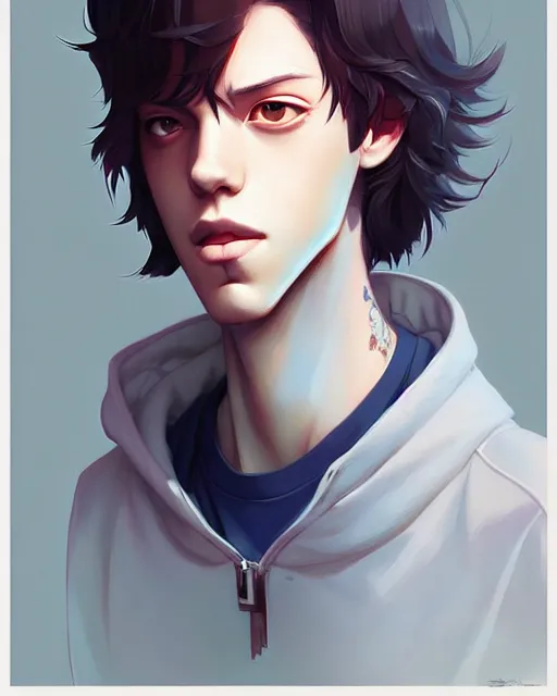 Prompt: pete davidson, portrait shinkai makoto studio ghibli studio key hideaki anno sakimichan stanley artgerm lau rossdraws james jean marc simonetti elegant highly detailed digital painting artstation pixiv