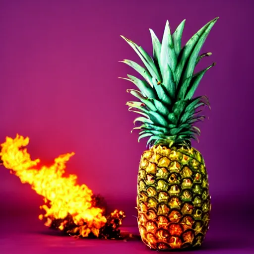 exploding pineapples firey gasses scary | Stable Diffusion | OpenArt