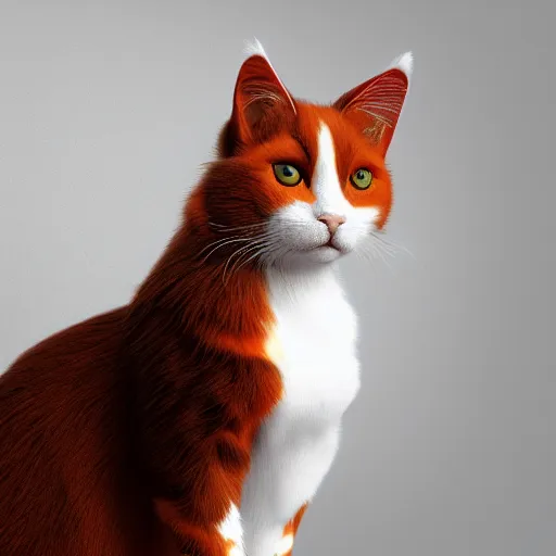 Image similar to calico cat, octane render