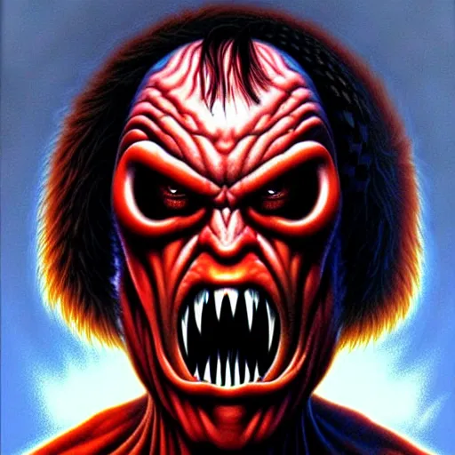 Prompt: portrait of a monster in the style jason edmiston