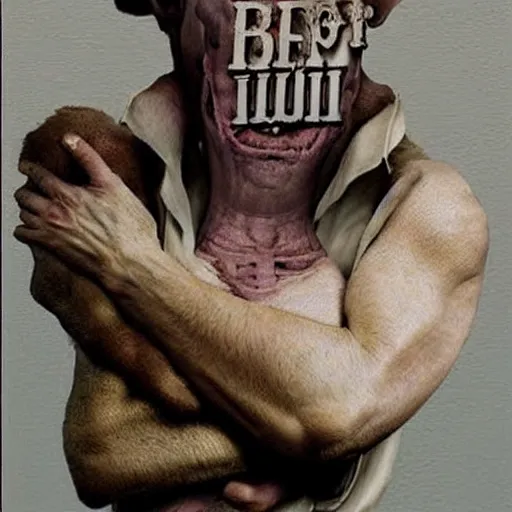 Image similar to the most weird image on the internet, disturbing, realistic, so scary, weird, very real, very disturbing