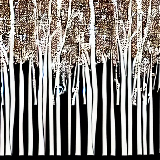 Image similar to vector art for cnc plasma, laser, unique modern birch tree design pattern