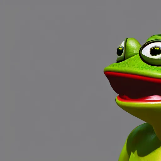 Prompt: Pepe the Frog rendered in unreal engine