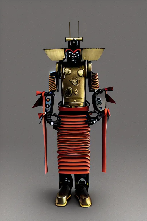 Image similar to robot samurai realistic