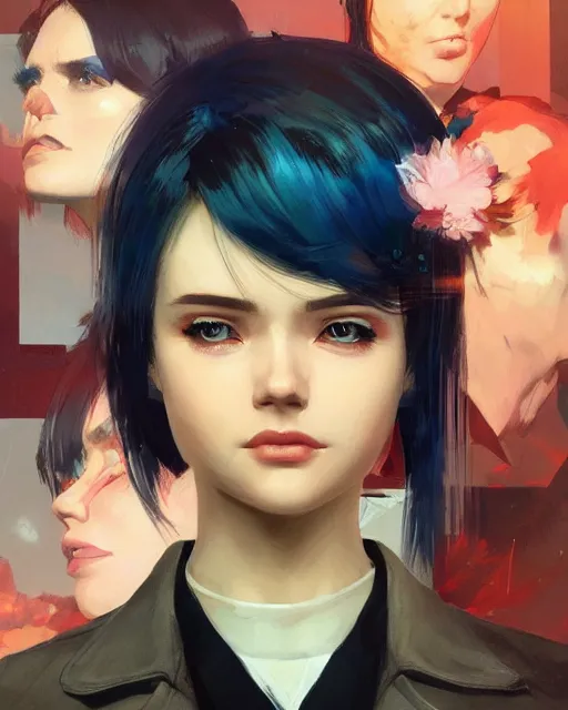 Prompt: cute - fine - face, pretty face, oil slick hair, realistic shaded perfect face, extremely fine details, by realistic shaded lighting, dynamic background, poster by ilya kuvshinov katsuhiro otomo, magali villeneuve, artgerm, jeremy lipkin and michael garmash and rob rey, and silvain sarrailh