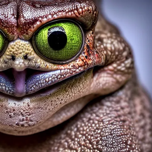 Image similar to stunning award winning hyperrealistic hdr 8 k highly detailed portrait photo of toad as a real human