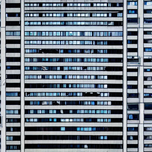 Image similar to a very tall building with lots of windows, a photo by andreas gursky, shutterstock contest winner, modular constructivism, constructivism, orthogonal, 1 9 9 0 s