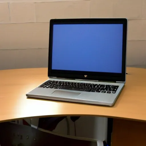 Prompt: photo of a computer on a desk ( 2 0 0 4 ). realistic, highly - detailed, award - winning, sharp focus