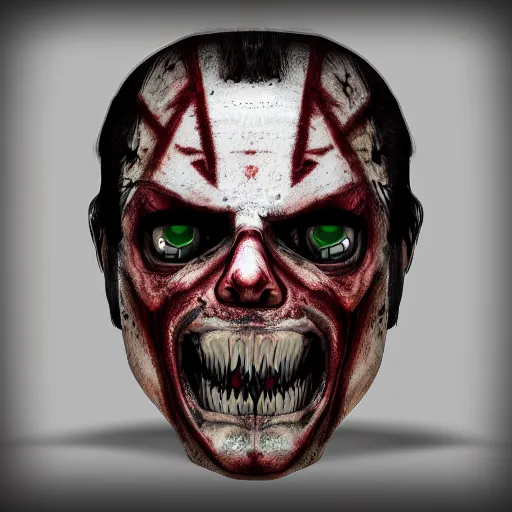 Image similar to symbol icon zombie - head gta v, style of stephen bliss, urban apocalypse, icon, symbol, unreal engine, octane render