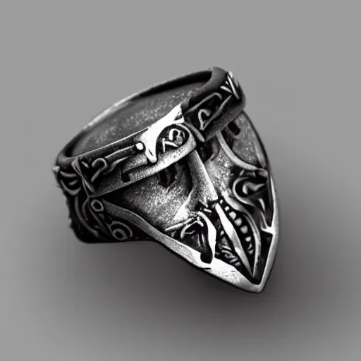 Image similar to a ring with a berserkers and vikings motif