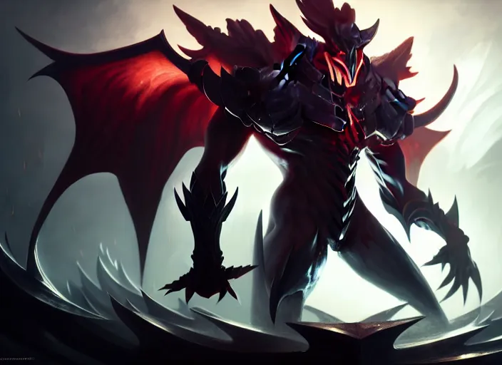 Image similar to aatrox from league of legends, deiv calviz, splash art, natural light, elegant, intricate, fantasy, atmospheric lighting, by greg rutkowski, league of legends splash art, hd wallpaper, ultra high details