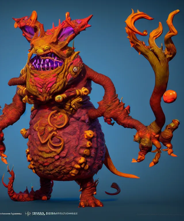 Prompt: a xanathar dnd creature, adorable and whimsical, fantasy,, unreal engine 5, marmoset toolbag, redshift, vibrant colors, high contrast,, art by wes benscoter