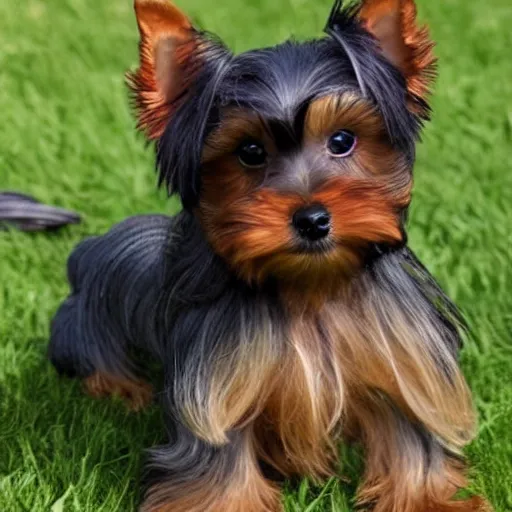 Image similar to Yorkshire Terrier Wookie hybrid