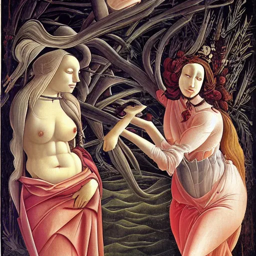 Image similar to botticelli nightmare by dzo