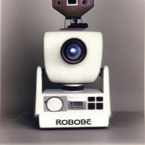 Prompt: robotic goose polaroid 1980s high quality