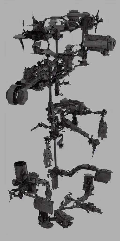 Image similar to sci - fi movie prop with lights and moving parts