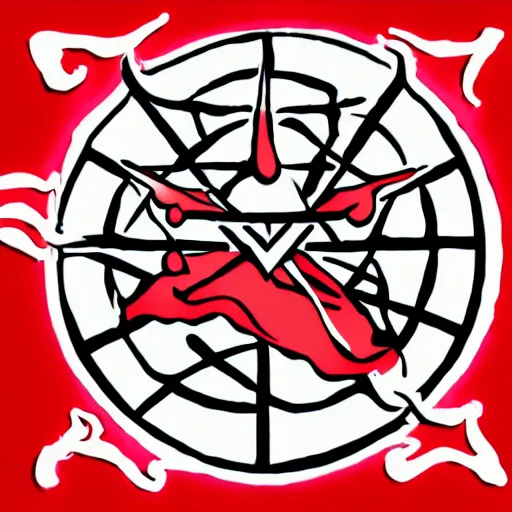 Image similar to new satanic symbol representing ice cream