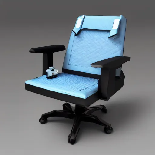 Prompt: gaming chair as a toilet seat realistic 4 k studio photo