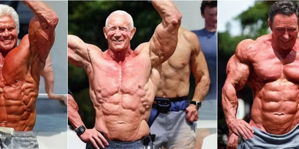 Image similar to muscular, former presidents