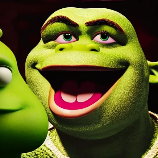 Prompt: Shrek as a muppet, 4k, 35mm, ultra realistic, studio lighting, awar winning