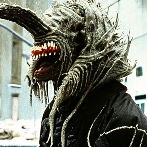 Prompt: a disgusting vile creature from The Thing, by Cronenberg and greg nicotero