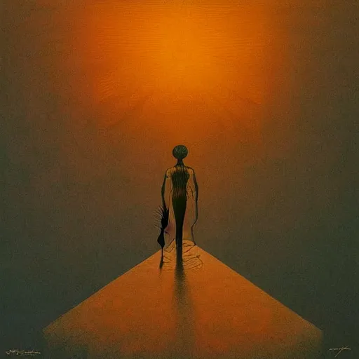 Image similar to textures silhouettes album cover designed by Jean Giraud, Moebius, Beksinski