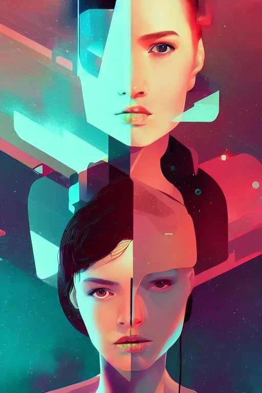 Image similar to portrait beautiful sci - fi girl, blade runner 2 0 4 9, futuristic desert city metropolis, digital art, pop art by hsiao - ron cheng