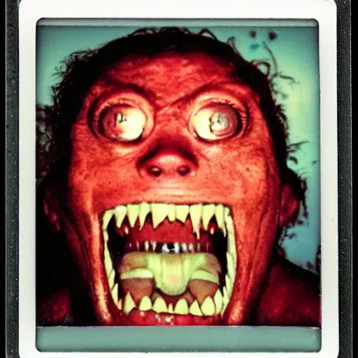 Image similar to horrific monster caught on polaroid