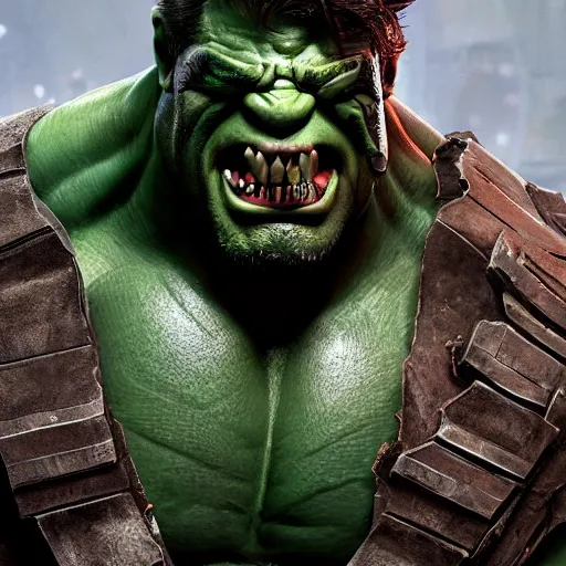 Image similar to bane as the hulk, au naturel, hyper detailed, digital art, trending in artstation, cinematic lighting, studio quality, smooth render, unreal engine 5 rendered, octane rendered, art style by klimt and nixeu and ian sprigger and wlop and krenz cushart