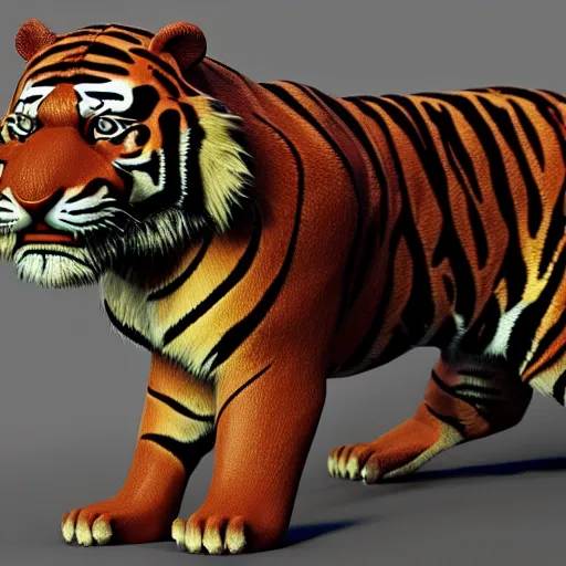 Prompt: a clockwork tiger. Detailed, realistic, hyperdetailed, mechanical, octane render, nvidia