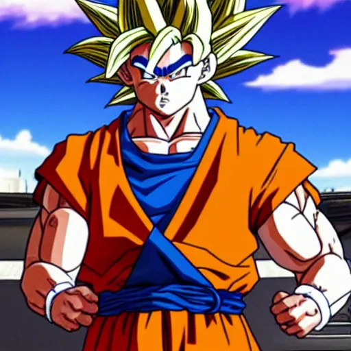 Image similar to goku in grand theft auto