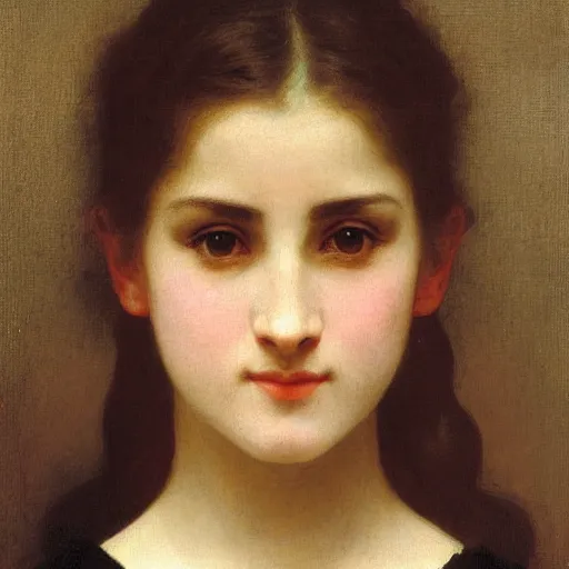 Prompt: Female Portrait, by William-Adolphe Bouguereau.