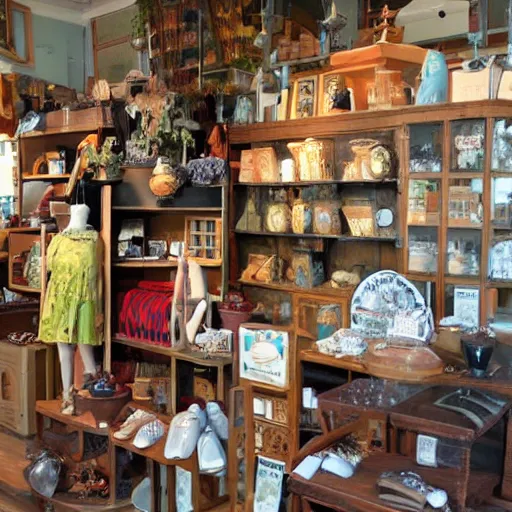 Image similar to Curiosities shop