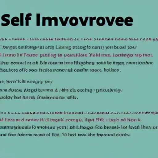 Image similar to self improvement