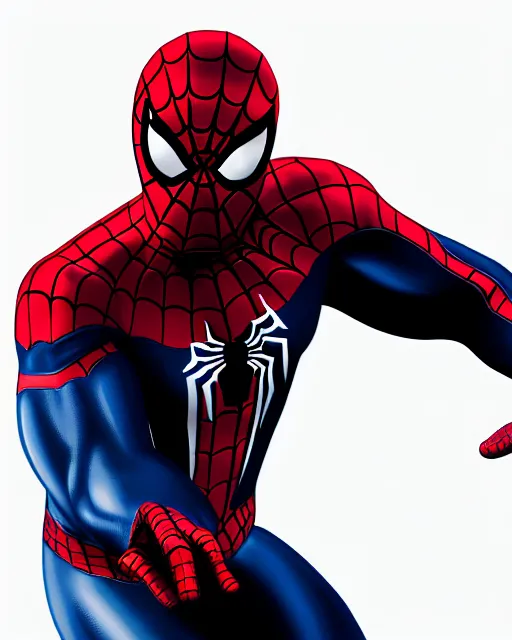 Image similar to photorealistic, hyperdetailed sketch of black spider - man suit with white webbing