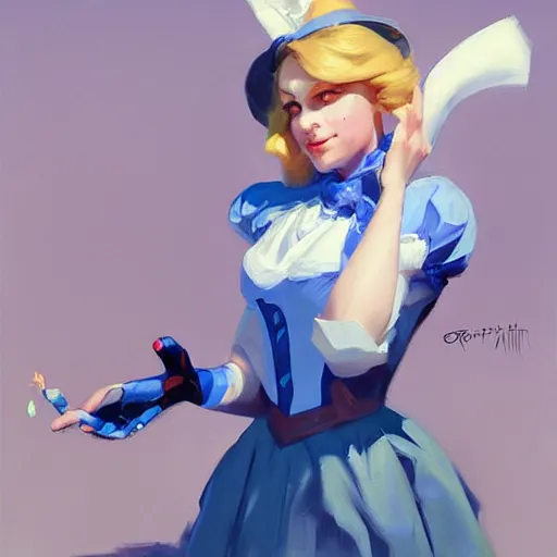 greg manchess portrait painting of alice in wonderland | Stable ...