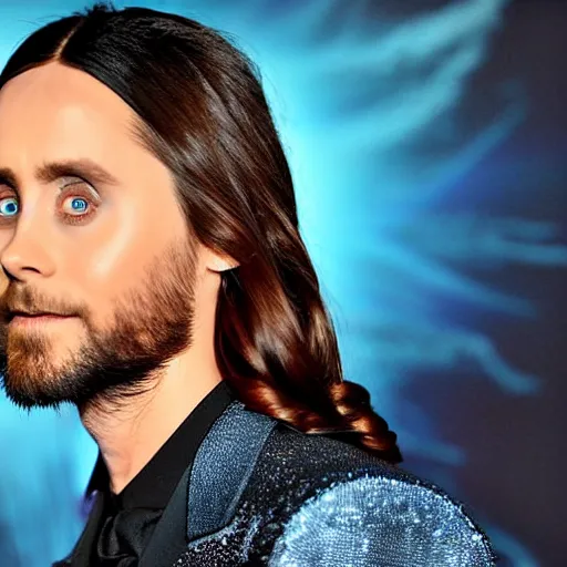 Image similar to jared leto in outer space