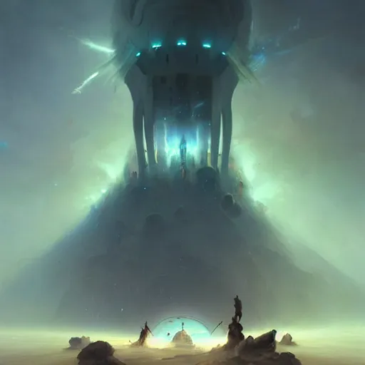 Prompt: aliens invading earth made by ivan aivazovsky, peter mohrbacher, greg rutkowski volumetric light effect broad light oil painting painting fantasy art style sci - fi art style realism premium prints available artwork unreal engine