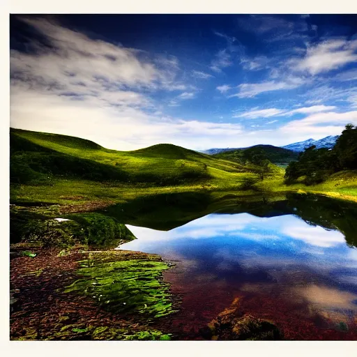 Image similar to beautiful landscape, by rob ross
