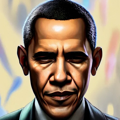 Image similar to highly detailed portrait, obama, in gta v, stephen bliss, unreal engine, fantasy art by greg rutkowski, loish, rhads, ferdinand knab, makoto shinkai and lois van baarle, ilya kuvshinov, rossdraws, tom bagshaw, global illumination, radiant light, detailed and intricate environment